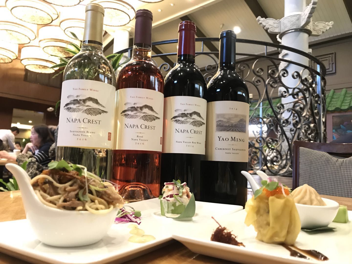 Wine and dim sum pairing at Yao Family Wines